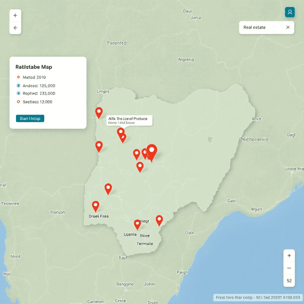 interactive real estate map interface